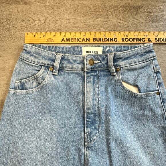 Rolla's Dusters High Rise Slim Jeans Busted Knees 26 - Picture 10 of 14